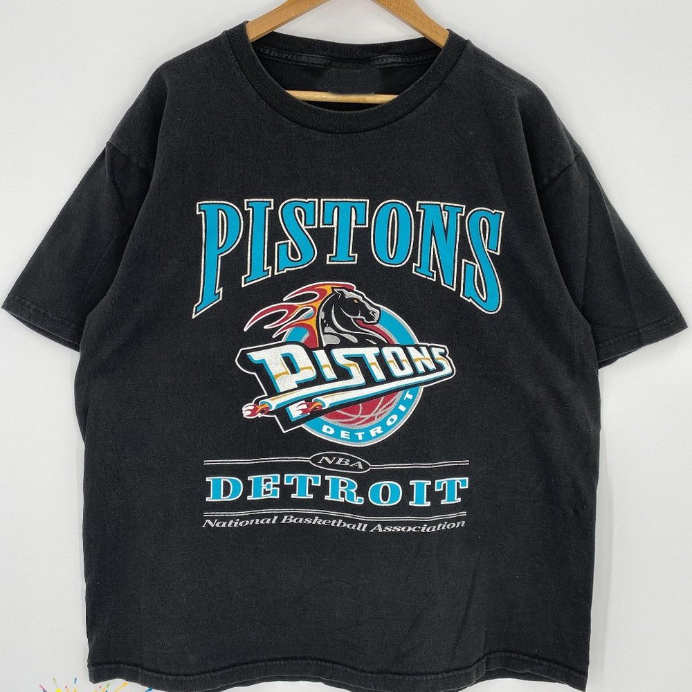 Vintage Detroit Pistons Logo Shirt, American Sport Shirt, NBA Basketball Shirt,